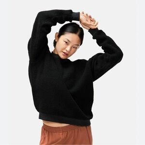 Outdoor Voices Megafleece Sweater in Black.